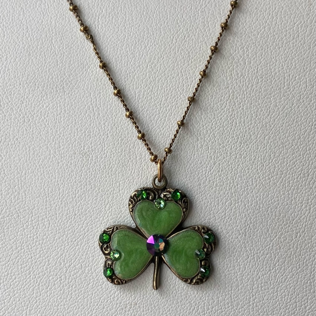 Anne Koplik Desigbs Four Leaf Clover Pendant Necklace
